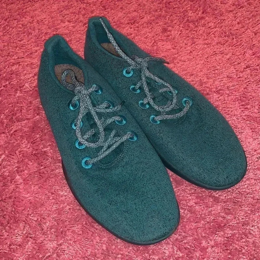 Allbirds Men’s Teal Blue Wool Runners Size 13